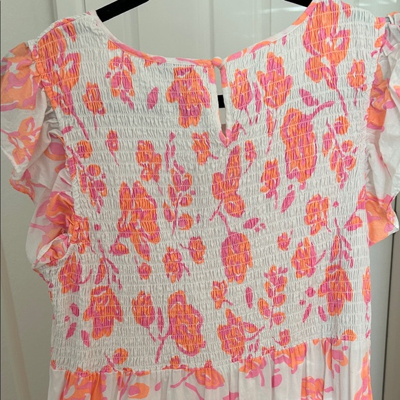 Vineyard Vines Floral Pink, Orange, and White Dress - Picture 5 of 6